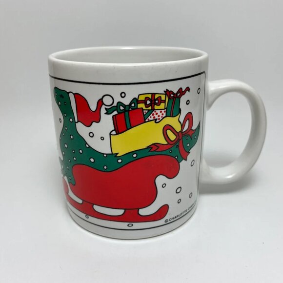 Charlotte Charles Christmas Mug Ceramic Coffee Hot Chocolate Mug Xmas Holiday - Picture 2 of 6